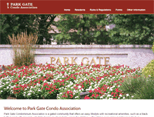 Tablet Screenshot of parkgatecondoassociation.com